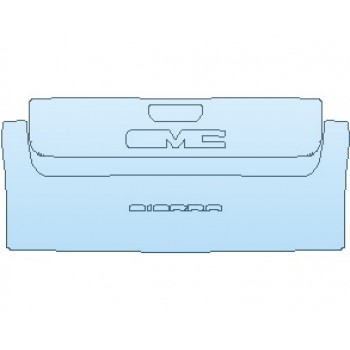 PAINT PROTECTION KIT - 2022 GMC SIERRA HD DENALI TAIL GATE MULTIPRO WITH SIERRA EMBLEM - PRECUT PPF CLEAR BRA WRAP