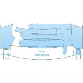 PAINT PROTECTION KIT - 2022 GMC SIERRA HD SIERRA COMMON WEAR AREA KIT WITH ANTENNA - PRECUT PPF CLEAR BRA WRAP