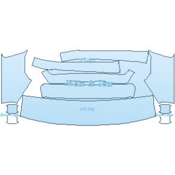 PAINT PROTECTION KIT - 2022 GMC SIERRA HD DENALI COMMON WEAR AREA KIT - PRECUT PPF CLEAR BRA WRAP