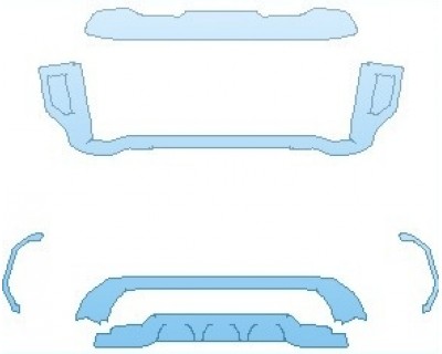 PAINT PROTECTION KIT - 2022 GMC SIERRA HD SIERRA CHROME AND BLACK TRIM FOR AT4 AND DENALI - PRECUT PPF CLEAR BRA WRAP