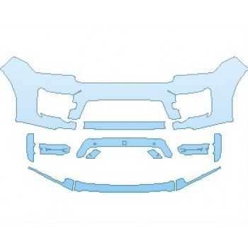PAINT PROTECTION KIT - 2022 LAND ROVER RANGE ROVER SVO DESIGN PACKAGE STANDARD WHEEL BASE BUMPER - PRECUT PPF CLEAR BRA WRAP