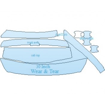 PAINT PROTECTION KIT - 2025 KIA NIRO EV EX COMMON WEAR AREA KIT - PRECUT PPF CLEAR BRA WRAP