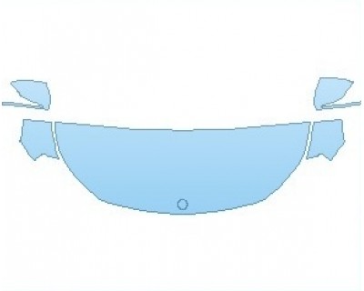 PAINT PROTECTION KIT - 2022 MERCEDES GLB AMG LINE HOOD (NO WRAPPED EDGES) - PRECUT PPF CLEAR BRA WRAP
