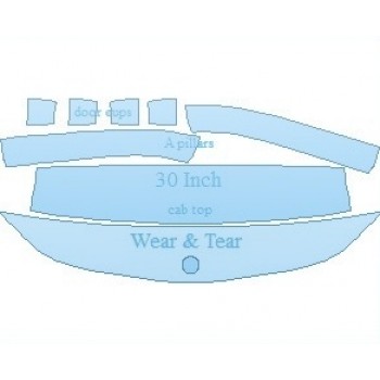 PAINT PROTECTION KIT - 2022 MERCEDES GLB AMG LINE COMMON WEAR AREA KIT - PRECUT PPF CLEAR BRA WRAP