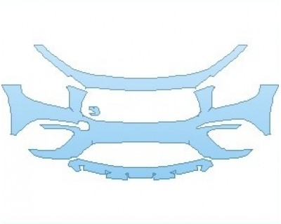 PAINT PROTECTION KIT - 2022 MERCEDES GLB AMG LINE BUMPER - PRECUT PPF CLEAR BRA WRAP