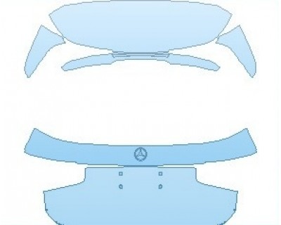 PAINT PROTECTION KIT - 2022 MERCEDES GLB AMG LINE REAR HATCH WITHOUT EMBLEMS - PRECUT PPF CLEAR BRA WRAP