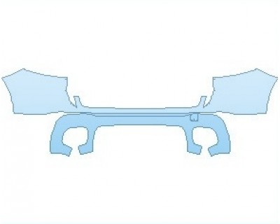 PAINT PROTECTION KIT - 2022 MERCEDES GLB AMG LINE REAR BUMPER - PRECUT PPF CLEAR BRA WRAP