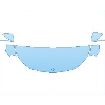 PAINT PROTECTION KIT - 2022 MERCEDES GLB AMG LINE HOOD (WRAPPED EDGES) - PRECUT PPF CLEAR BRA WRAP