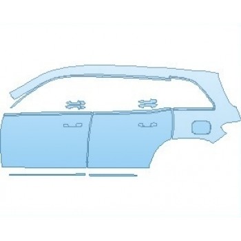 PAINT PROTECTION KIT - 2022 MERCEDES GLB AMG LINE REAR QUARTER AND DOORS WITH TRIM LEFT - PRECUT PPF CLEAR BRA WRAP