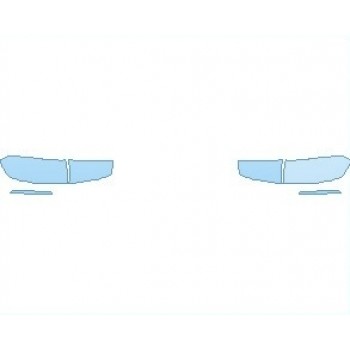 PAINT PROTECTION KIT - 2022 MERCEDES GLB AMG LINE LIGHTS REAR - PRECUT PPF CLEAR BRA WRAP