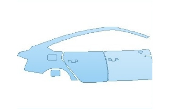 Precut PPF Kit – Clear Bra Paint Protection Film PAINT PROTECTION KIT - 2023 AUDI A5 PREMIUM PLUS SPORTBACK REAR QUARTER & DOORS RIGHT SIDE - PRECUT PPF CLEAR BRA WRAP