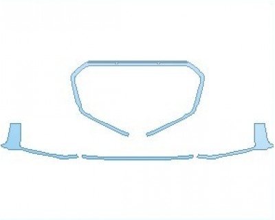 PAINT PROTECTION KIT - 2022 AUDI A5 40 TFSI PREMIUM PLUS SPORTBACK GRILLE AND TRIM - PRECUT PPF CLEAR BRA WRAP