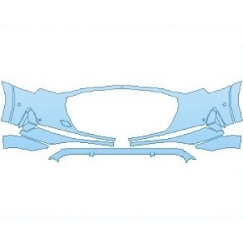 PAINT PROTECTION KIT - 2021 AUDI E-TRON PRESTIGE SUV BUMPER WITH SENSORS - PRECUT PPF CLEAR BRA WRAP
