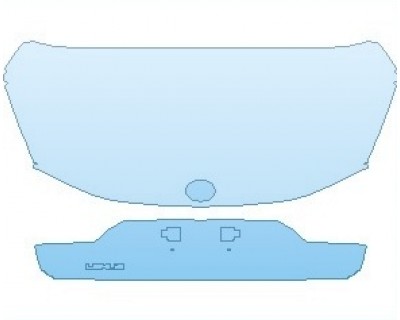 PAINT PROTECTION KIT - 2020 LEXUS LS 500H REAR DECK LID WITH LEXUS EMBLEM - INVISIBLEMASK - 3M PAINT PROTECTION