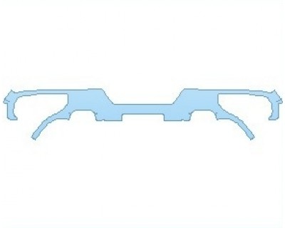 PAINT PROTECTION KIT - 2023 CHEVROLET SILVERADO 1500 LTD HIGH COUNTRY REAR BUMPER WITH VISIBLE DUAL EXHAUST - PRECUT PPF CLEAR BRA WRAP