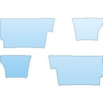 PAINT PROTECTION KIT - 2021 CHEVROLET SILVERADO 1500 HIGH COUNTRY ROCKER PANELS STANDARD BOX - PRECUT PPF CLEAR BRA WRAP