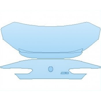 PAINT PROTECTION KIT - 2023 BMW M8 BASE GRAN COUPE REAR DECK LID WITH M 8 EMBLEM - PRECUT PPF CLEAR BRA WRAP