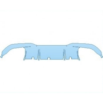PAINT PROTECTION KIT - 2023 BMW M8 BASE GRAN COUPE REAR DIFFUSER - PRECUT PPF CLEAR BRA WRAP