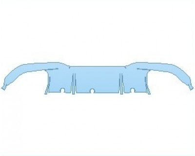 PAINT PROTECTION KIT - 2022 BMW M8 COMPETITION GRAN COUPE REAR DIFFUSER - PRECUT PPF CLEAR BRA WRAP