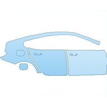 PAINT PROTECTION KIT - 2023 BMW M8 BASE GRAN COUPE REAR QUARTER PANEL & DOORS RIGHT SIDE - PRECUT PPF CLEAR BRA WRAP