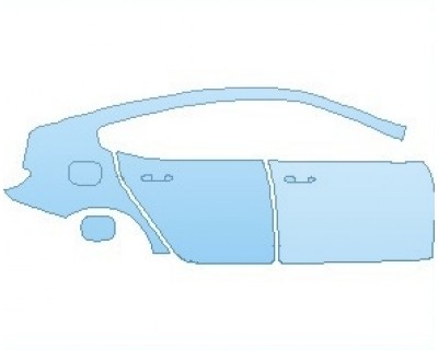 PAINT PROTECTION KIT - 2022 BMW M8 COMPETITION GRAN COUPE REAR QUARTER PANEL AND DOORS RIGHT SIDE - PRECUT PPF CLEAR BRA WRAP