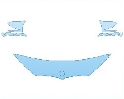 PAINT PROTECTION KIT - 2022 BMW M8 COMPETITION GRAN COUPE HOOD 18 INCH (WRAPPED EDGES) - PRECUT PPF CLEAR BRA WRAP