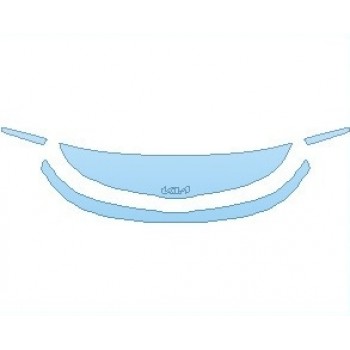 PAINT PROTECTION KIT - 2025 KIA SOUL X-LINE HOOD 18 INCH (NO WRAPPED EDGES) - PRECUT PPF CLEAR BRA WRAP