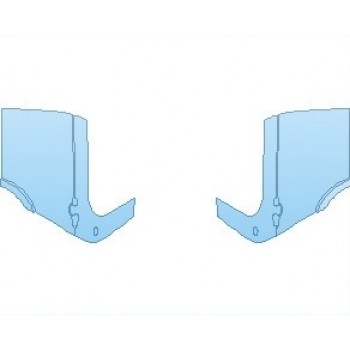 PAINT PROTECTION KIT - 2022 LAND ROVER DISCOVERY R-DYNAMIC S DOORS REAR - PRECUT PPF CLEAR BRA WRAP
