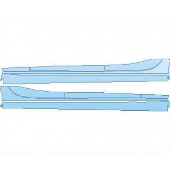 PAINT PROTECTION KIT - 2024 MASERATI GHIBLI S Q4 GRANLUSSO ROCKER PANELS - PRECUT PPF CLEAR BRA WRAP