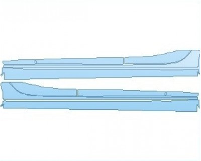 PAINT PROTECTION KIT - 2024 MASERATI GHIBLI S Q4 GRANLUSSO ROCKER PANELS - PRECUT PPF CLEAR BRA WRAP