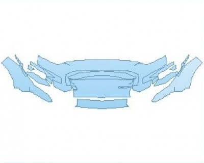 PAINT PROTECTION KIT - 2023 FORD MUSTANG SHELBY GT500 GOLDEN TICKET BUMPER - PRECUT PPF CLEAR BRA WRAP