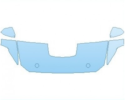PAINT PROTECTION KIT - 2023 FORD MUSTANG SHELBY GT500 GOLDEN TICKET HOOD (WRAPPED EDGES) - PRECUT PPF CLEAR BRA WRAP