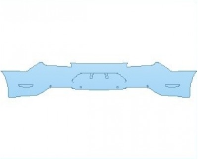 PAINT PROTECTION KIT - 2023 FORD MUSTANG SHELBY GT500 GOLDEN TICKET REAR BUMPER WITH SENSORS - PRECUT PPF CLEAR BRA WRAP