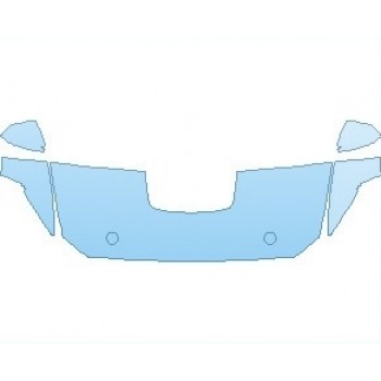 PAINT PROTECTION KIT - 2023 FORD MUSTANG SHELBY GT500 GOLDEN TICKET HOOD (NO WRAPPED EDGES) - PRECUT PPF CLEAR BRA WRAP