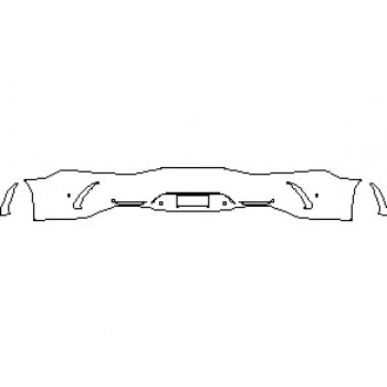 2021 MERCEDES AMG GT 63 4 DOOR COUPE REAR BUMPER KIT WITH SENSORS