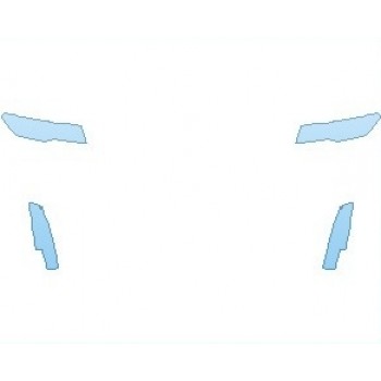 PAINT PROTECTION KIT - 2023 CADILLAC ESCALADE PREMIUM LUXURY PLATINUM ESV LIGHTS - PRECUT PPF CLEAR BRA WRAP