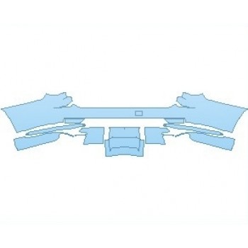 PAINT PROTECTION KIT - 2021 CADILLAC ESCALADE PREMIUM LUXURY PLATINUM ESV REAR BUMPER - PRECUT PPF CLEAR BRA WRAP