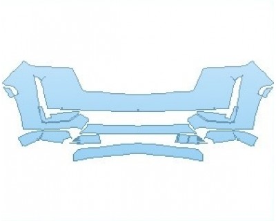 PAINT PROTECTION KIT - 2023 CADILLAC ESCALADE PREMIUM LUXURY PLATINUM ESV BUMPER - PRECUT PPF CLEAR BRA WRAP