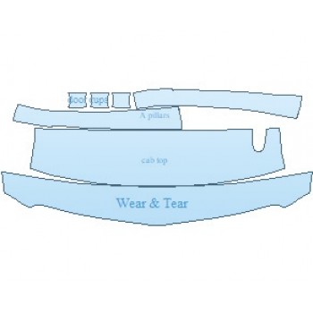 PAINT PROTECTION KIT - 2023 CADILLAC ESCALADE PREMIUM LUXURY PLATINUM ESV COMMON WEAR AREA KIT - PRECUT PPF CLEAR BRA WRAP
