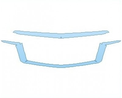 PAINT PROTECTION KIT - 2023 CADILLAC ESCALADE PREMIUM LUXURY PLATINUM ESV GRILLE - PRECUT PPF CLEAR BRA WRAP