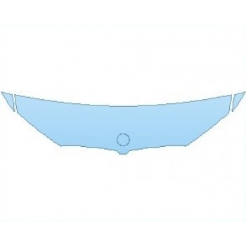 PAINT PROTECTION KIT - 2023 BMW M5 CS HOOD 18 INCH (NO WRAPPED EDGES) - PRECUT PPF CLEAR BRA WRAP