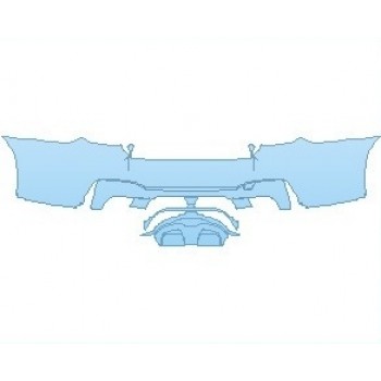 PAINT PROTECTION KIT - 2023 BMW M5 CS REAR BUMPER - PRECUT PPF CLEAR BRA WRAP