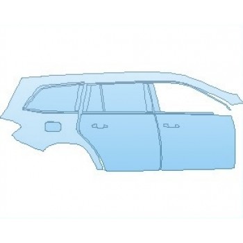 PAINT PROTECTION KIT - 2019 MERCEDES GLS 350D REAR QUARTER PANELS & DOORS RIGHT - PRECUT PPF CLEAR BRA WRAP