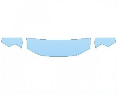 PAINT PROTECTION KIT - 2023 FORD MAVERICK XLT HOOD 18 INCH (WRAPPED EDGES) - PRECUT PPF CLEAR BRA WRAP