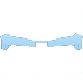 PAINT PROTECTION KIT - 2023 FORD MAVERICK XLT BUMPER WITH LICENSE PLATE - PRECUT PPF CLEAR BRA WRAP
