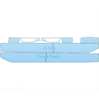 PAINT PROTECTION KIT - 2022 FORD MAVERICK LARIAT ROCKER PANELS - PRECUT PPF CLEAR BRA WRAP