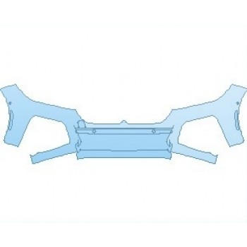 PAINT PROTECTION KIT - 2022 BMW 7 SERIES M SPORT BUMPER WITH SENSORS - PRECUT PPF CLEAR BRA WRAP