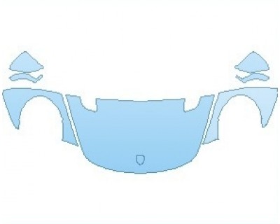 PAINT PROTECTION KIT - 2019 PORSCHE 911 GT3 RS  HOOD WRAPPED EDGES - PRECUT PPF CLEAR BRA WRAP