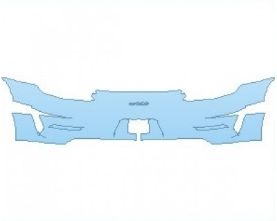 PAINT PROTECTION KIT - 2019 PORSCHE 911 GT3 RS  REAR BUMPER WITH GT3RS STICKER - PRECUT PPF CLEAR BRA WRAP