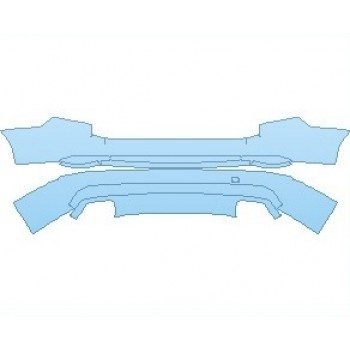 PAINT PROTECTION KIT - 2022 VOLVO XC90 HYBRID INSCRIPTION REAR BUMPER - PRECUT PPF CLEAR BRA WRAP